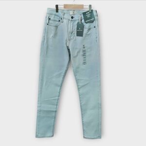 Mutual Weave Men's Distressed XLight Indigo 'The Skinny' Jean  ~30x30